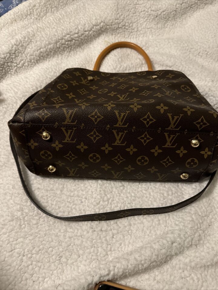 Rare Louis Vuitton Empreinte Montaigne MM Poppy Dark Brown